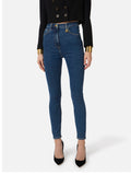 Elisabetta Franchi Jeans Slim Donna PJ30I61E2 Blue Vintage - Denim
