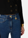 Elisabetta Franchi Jeans Slim Donna PJ30I61E2 Blue Vintage - Denim