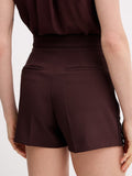 Elisabetta Franchi Shorts Cacao Donna SH00761E2 Cacao - Marrone