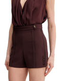 Elisabetta Franchi Shorts Cacao Donna SH00761E2 Cacao - Marrone