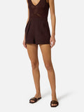 Elisabetta Franchi Shorts Cacao Donna SH01062E2 Cacao - Marrone