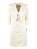 Elisabetta Franchi Completo Vestito Giacca Burro Donna TB00161E2 Burro - Avorio