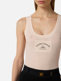 Elisabetta Franchi Top Burro Donna TK80B61E2 Burro - Avorio