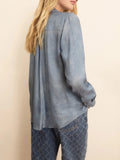 Emme Marella Camicia Jeans Donna 2615111044200 Indaco - Blu
