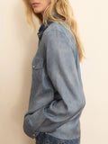 Emme Marella Camicia Jeans Donna 2615111044200 Indaco - Blu