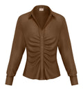 Emme Marella Camicia Casual Camicia Donna 2615111151200 Kaki - Beige