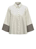 Emme Marella Camicia Casual Camicia Fantasia Donna 2615111241200 - Bianco