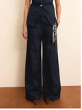 Emme Marella Jeans Wide Donna 2615131014200 - Blu