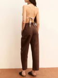 Emme Marella Pantalone Carrot Donna 2615131015200 Caffe` - Marrone