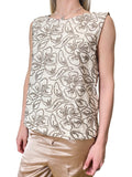 Emme Marella Top Donna 2615161152200 Tortora Chiaro - Avorio