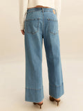 Emme Marella Jeans Wide Donna 2615181011200 Blue Jeans - Denim