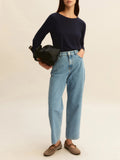 Emme Marella Jeans Mom Donna 2615181101200 Blue Jeans - Denim
