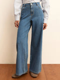 Emme Marella Jeans Wide Donna 2615181111200 Blue Jeans - Denim
