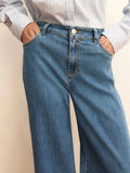 Emme Marella Jeans Wide Donna 2615181111200 Blue Jeans - Denim