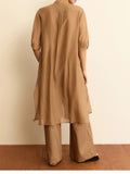 Emme Marella Vestito Midi Vestito Longuette Donna 2615191022200 Cammello - Beige