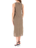 Emme Marella Vestito Midi Donna 2615221352200 Tortora - Marrone