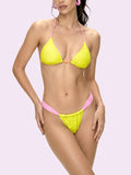F**K Bikini Set Donna FC26-SW0210 - Giallo