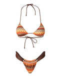 F**K Bikini Set Donna FC26-SW0300 - Marrone