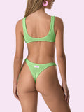 F**K Bikini Set Donna FC26-SW0401 - Verde