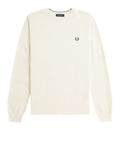 Fred Perry Pullover Pique Stitch Uomo K1309 Ecru - Avorio
