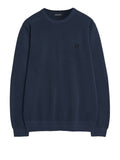 Fred Perry Pullover Pique Stitch Uomo K1309 Dark Airforce - Blu