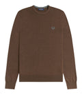 Fred Perry Pullover Uomo K9601 Burnt Tobacco - Marrone
