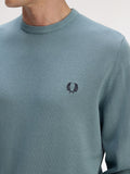 Fred Perry Pullover Uomo K9601 Stockport Blue - Celeste