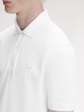 Fred Perry Polo Twin Tipped Uomo M12 White/white - Bianco