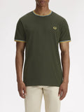 Fred Perry T-shirt Twin Tipped Uomo M1588V Hntngr/lgic/lmnb - Verde