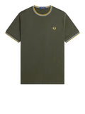 Fred Perry T-shirt Twin Tipped Uomo M1588V Hntngr/lgic/lmnb - Verde