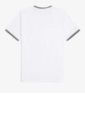 Fred Perry T-shirt Twin Tipped Uomo M1588V White - Bianco