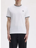 Fred Perry T-shirt Twin Tipped Uomo M1588V White - Bianco