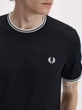 Fred Perry T-shirt Twin Tipped Uomo M1588V Black - Nero