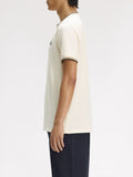 Fred Perry T-shirt Twin Tipped Uomo M1588V Ecru/drkcrml/blk - Avorio