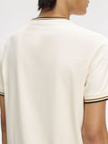 Fred Perry T-shirt Twin Tipped Uomo M1588V Ecru/drkcrml/blk - Avorio