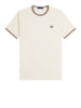 fred perry t shirt twin tipped uomo m1588v ecru drkcrml blk avorio 160547474