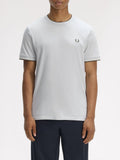 Fred Perry T-shirt Twin Tipped Uomo M1588V Dskbl/ecru/lwgrn - Bianco