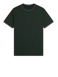 Fred Perry T-shirt Twin Tipped Uomo M1588V Grsrts/stkbl/oxb - Verde