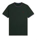fred perry t shirt twin tipped uomo m1588v grsrts stkbl oxb verde 164221827