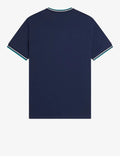 Fred Perry T-shirt Uomo M1588V Tnsbl/snwht/dpmt - Blu
