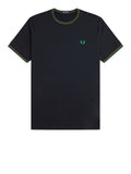 Fred Perry T-shirt Twin Tipped Uomo M1588V Navy/drkcml/spgr - Blu