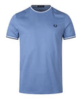 Fred Perry T-shirt Twin Tipped Uomo M1588V - Celeste