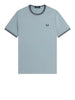 fred perry t shirt uomo m1588v stckpbl oxb grsr celeste 166140654