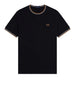fred perry t shirt twin tipped uomo m1588v black nero 169172297