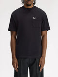 Fred Perry T-shirt Pocket Detail Uomo M2408 Black - Nero