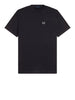 fred perry t shirt pocket detail uomo m2408 black nero 168616672