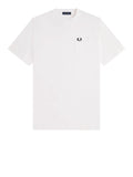 Fred Perry T-shirt Pocket Detail Uomo M2408 Snow White - Bianco