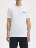 Fred Perry T-shirt Ringer Uomo M3519 White - Bianco