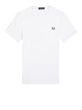 Fred Perry T-shirt Ringer Uomo M3519 White - Bianco