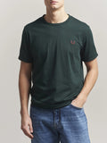Fred Perry T-shirt Ringer Uomo M3519 Grassroots - Verde